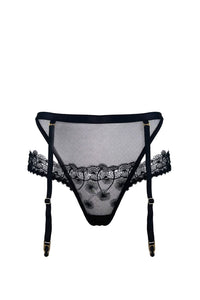 Captivating, mischievous, and eco-friendly, the Skye brief is a head-turning style. Embroidered floral panels entice with sheer mesh the stitched scallop inlays, crafted from recycled materials, trace your curves in all the right places. Sultry cutouts entice, daring you to bare your skin.  For further tantalizing flexibility, four detachable elastic straps included.